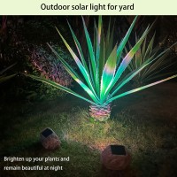 Sscdfdc Solar Rock Lights Outdoor Waterproof 4 Pack Led Colored Garden Solar Landscape Lights Bright Solar Lights Outdoor Sola