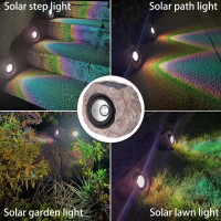 Sscdfdc Solar Rock Lights Outdoor Waterproof 4 Pack Led Colored Garden Solar Landscape Lights Bright Solar Lights Outdoor Sola