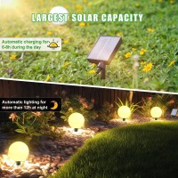 Solar Lights Outdoor Waterproof Decorations 5 Pack Solar Globe Lights For Outside Color Changing Solar Garden Lights For Christ