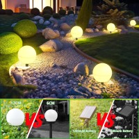 Solar Lights Outdoor Waterproof Decorations 5 Pack Solar Globe Lights For Outside Color Changing Solar Garden Lights For Christ