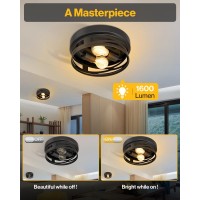 Sunco Flush Mount Ceiling Light Farmhouse Light Fixtures Hallway Lighting Ceiling Light Fixture Arcadia Industrial 11 Dia