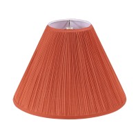 Aspen Creative 33197 Hardback Empire Transitional Spider Lamp Shade Mushroom Pleated Carrot Faux Silk Fabric 6 Top X 16 B