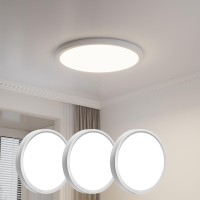 Mivaancen 4Pk 12 Inch Led Flush Mount Ceiling Light 28W 2500Lm 3000K 4000K 6000K Cct Selectable Surface Mount Led Light Fixture