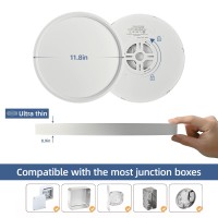 Mivaancen 4Pk 12 Inch Led Flush Mount Ceiling Light 28W 2500Lm 3000K 4000K 6000K Cct Selectable Surface Mount Led Light Fixture