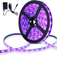 Roperry 50Ft Led Black Light Strip Kit 900 Units Lamp Beads Nonwaterproof Blacklights For Glow Party Indoor Birthday Body P