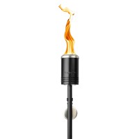 Solo Stove Mesa Torch | Backyard Torch For Outside, 5 Hour Burn Time, Cold-Rolled Steel, Incl. Ground Stake, Fuel Funnel, And 3 Wicks, Adjustable Height: 37.75-52.5 In, Fuel Capacity: 21 Fl Oz