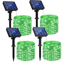 Btfarm 4 Pack Solar String Lights Outdoor 320Led 132Ft Solar Fairy Lights Outside Waterproof 8 Modes Solar Halloween Twinkle L