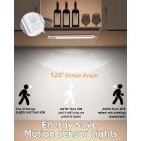 Under Cabinet Lighting Motion Sensor Closet Lights 1800Mah Rechargeable Under Cabinet Lights Wireless 36 Led Lights With Hook Un