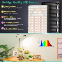 Lbw Grow Lights For Indoor Plants Full Spectrum 214 Leds Plant Lights For Indoor Growing Desk Plant Grow Lights Indoor With Ti