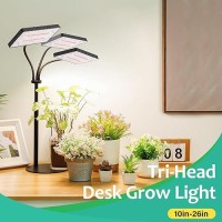 2024 Upgraded Desk Grow Lights For Indoor Plants Trihead 642 Leds Tabletop Full Spectrum Grow Light With 3612H Timer 6 Bri