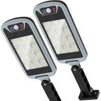 Okpro Solar Outdoor Lights 6500K Solar Lights For Outside Motion Sensor With Remote Control Dusk To Dawn Solar Powered Securi