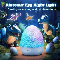 Dinosaur Night Light For Kids 21 Lightings6 Films Egg Light For Nursery 10 Music Baby Night Light Projector 360 Silent Rotat