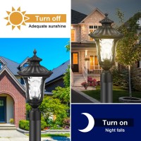 Luminzone Outdoor Post Lights Fixtures Lamp Post Light Fixture Pole Lantern Lighting Fixture Waterproof And Antirust Aluminum