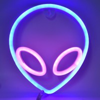 Led Neon Sign, Decorative Lamp, Powered Alien Neon Sign Led Decorative Neon Light Lamp For Living Room Bedroom Wedding Desktop Decor Home Light