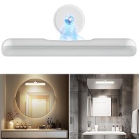 Upgraded Cordless Led Vanity Mirror Lights Rechargeable Stick On Makeup Light Bar For Bathroom With 3 Color Temp Stepless Dimm