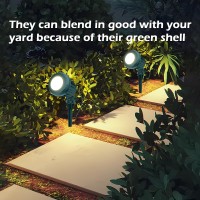 Holeva Low Voltage Landscape Lighting: 10W 1000Lm Led Landscape Lights Outdoor 2700K Warm White Spotlights With Ip67 Waterproof For Yard Garden | 6 Pack Of 12V/24V Low Voltage Lights With Connectors