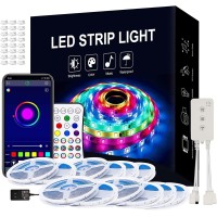 Unicrown 200Ft Outdoor Led Strip Lights Waterproof For Home Bedroom 5050 Rgb Led Light Strip And 16 Million Color Changing With