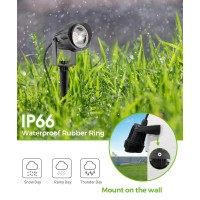 Lohas Landscape Spot Lights Outdoor, 10W Dusk To Dawn Sensor Led Spotlights For Yard, Ip66 Waterproof Pathway Garden Outside Lights, 9.84-Ft Cord Flag Light, 3000K Lawn Decor Lamp, Ul Listed,1 Pack