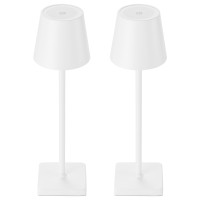 Kelary 2 Pack Cordless Table Lamp Rechargeable Led Desk Lamp 5200Mah Battery Operated Stepless Dimmable Portable Table Lights Fo