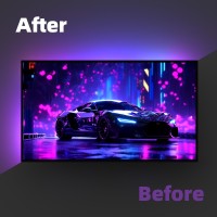 Neonaze Tv Backlights 4K30Hz Sync Box Lights That Sync With Picture Follow The Audio Rhythm Game Accessories For 5070Inch Scre