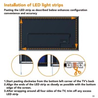 Neonaze Tv Backlights 4K30Hz Sync Box Lights That Sync With Picture Follow The Audio Rhythm Game Accessories For 5070Inch Scre