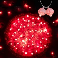 Zgwj 100Pcs Mini Led Lights Led Balloons Light For Party Decorations Neon Party Lights For Paper Lantern Easter Eggs Birthday P