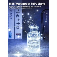 6 Pack Fairy Lights Battery Operated String Lights 7Ft 20 Led Waterproof Silver Wire Firefly Lights Waterproof For Diy Crafts