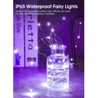 6 Pack Fairy Lights Battery Operated String Lights 7Ft 20 Led Waterproof Silver Wire Firefly Lights Waterproof For Diy Crafts