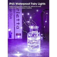 18 Pack Fairy Lights Battery Operated String Lights 7Ft 20 Led Waterproof Silver Wire Firefly Lights Waterproof For Diy Crafts