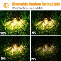 Svater Outdoor String Lights 300 Ft Patio Lights With 1506 1W Shatterproof Plastic Led Bulbs Connectable Dimmable Commercial