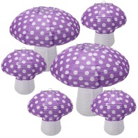 6Pcs Mushroom Paper Lantern Mushroom Party Decorations Mushroom Hanging Lanterns Mushroom Table Centerpieces For Forest Jungle