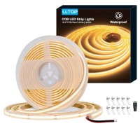 Lltop Cob Led Strip Lights Waterproof Ip67 Dc24V Warm White 3000K 164Ft5M High Cri 92Ra Outdoor Led Tape Lighting Diy Cuttabl