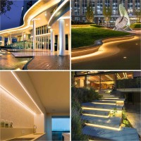 Lltop Cob Led Strip Lights Waterproof Ip67 Dc24V Warm White 3000K 164Ft5M High Cri 92Ra Outdoor Led Tape Lighting Diy Cuttabl