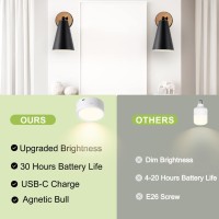 Rechargeable Sconces Set Of 2 Matte Black Battery Operated Wall Sconce Wall Sconces Battery Operated With Remote Rechargeable