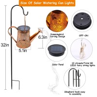 Solar Watering Can Lights Hummingbird Gardening Gifts For Women Mom Grandma Birthday Waterproof Outdoor Garden Decor Large Han