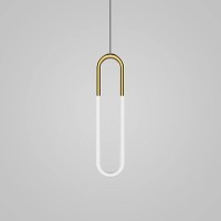 Led Modern Chandelier Lamp, Nordic Iron Metal Pendant Lights Creative U-Shaped Tube Modern Chandelier Adjustable Hanging Led Ceiling Hanging Lamp For Bedroom Living Room Dining Room Study Lighting Lig