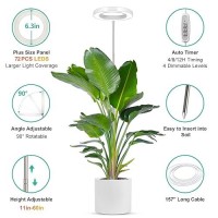 Lordem Bamboo Plant Grow Light 82 Leds Full Spectrum Plant Light For Indoor Plants Brightness Adjustable Led Growing Lamp With