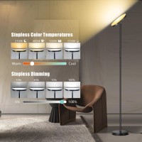 2024 Led Floor Lamp 36W 3600Lm Super Bright Floor Lamps For Living Room Bedroom With Remote Timer Torchiere Floor Lamp Stepl