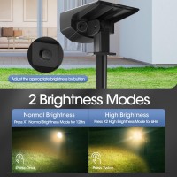 Airmee Solar Outdoor Lights 106 Leds Bright Spot Lights Outdoor Ip68 Waterproof 1000 Lumen Auto Onoff Solar Landscape Lights