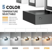 Myth Realm Led Modern Bathroom Light Fixtures Over Mirror 3Light Dimmable Vanity Lights Matte Black Acrylic Bathroom Vanity L