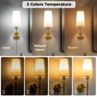 Battery Operated Wall Sconce Set Of 2 Rechargeable Wall Sconce With Remote Dimmable Wireless Battery Powered Wall Lamp Decor Fi