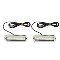 Akozon Marine Led Lights Waterproof Underwater Led Boat Light For Yacht Boat (White Light 6000K)