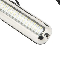 Akozon Marine Led Lights Waterproof Underwater Led Boat Light For Yacht Boat (White Light 6000K)