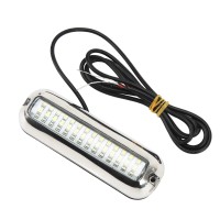 Akozon Marine Led Lights Waterproof Underwater Led Boat Light For Yacht Boat (White Light 6000K)