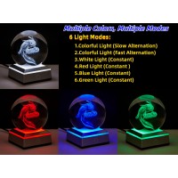 3D Axolotl Crystal Ball Night Light Upgraded 315 Inch Glass Ball Gamepad Axolotl Lamp With Led Base Birthday Holiday Xmas Gif