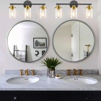 Porphyions Bathroom Light Fixtures Vanity Lights Black And Gold Bathroom Lights Over Mirror Gold Black Vanity Light For Bathroom