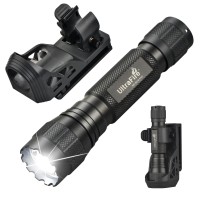 Ultrafire Tactical Flashlight High Lumens With Holster 1200 Lumen Single Mode Law Enforcement Led Flashlights With Belt Holder