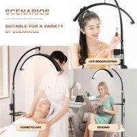 Aiexcxs Eyelash Led Floor Light Estheticians Light Tattoo Light Pmu Lamp Facialist Moon Lamp Lighting For Beauty Filming And