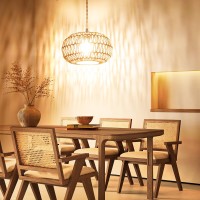 Plug In Pendant Light Rattan Hanging Lights With Plug In Cord 164Ft Hemp Rope Cord Lamp Shade Plug In Retro Hanging Lamp Fixtur