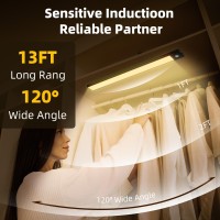 Under Cabinet Lighting 68 Led Motion Sensor Lights Indoor 2 Pack 2500Mah Rechargeable Magnetic Led Closet Lights Battery Oper